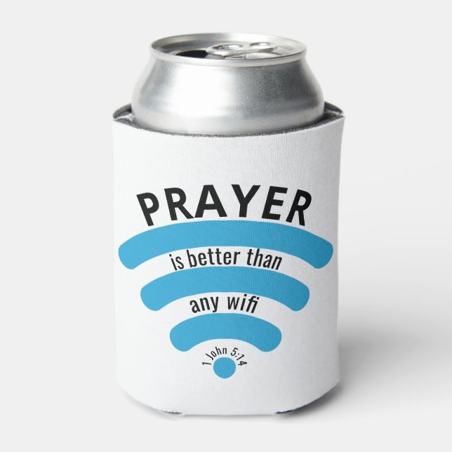 Rafraîchisseur Pour Canette PRIER MIEUX QUE WIFI Christian (Can devant)