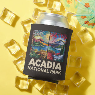 Rafraîchisseur Pour Canette Printemps vs Automne Parc national Acadia Cadeau
