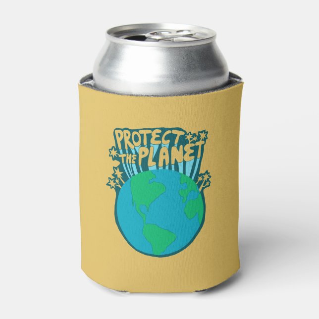 Rafraîchisseur Pour Canette PROTÉGER LA PLANÈTE SAVE EARTH Eco Green (Can devant)