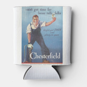 Rafraîchisseur Pour Canette Publicité Chesterfield Cigarettes vintage