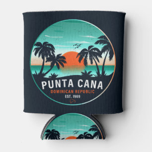Rafraîchisseur Pour Canette Punta Cana Dominicaine Retro Sunset Souvenir 80s