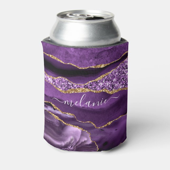 Rafraîchisseur Pour Canette Purple Gold Parties scintillant peut refroidir ave (Can Dos)