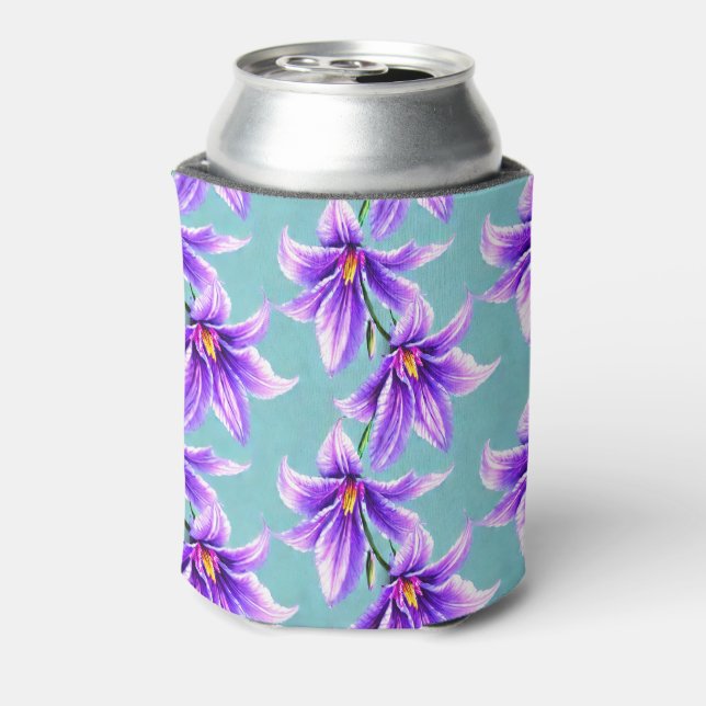 Rafraîchisseur Pour Canette Purple Lilly du Motif de la Vallée (Can Dos)