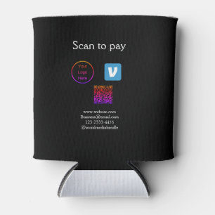 Rafraîchisseur Pour Canette Q R code venmo scanner pour payer ajouter le logo 