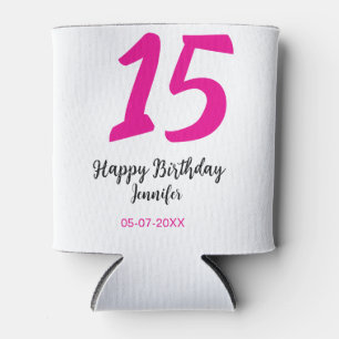 Rafraîchisseur Pour Canette quiencenera 15e anniversaire ajouter date année te