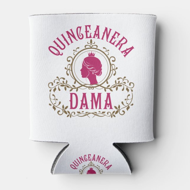 Rafraîchisseur Pour Canette Quinceanera Dama (Devant)
