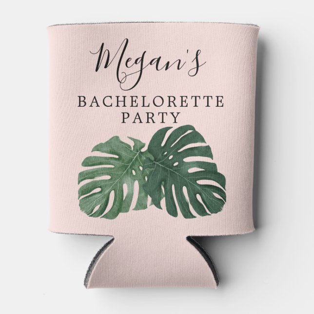 Rafraîchisseur Pour Canette Rafraîchisseur de canette Tropical Monstera pour l (Devant)