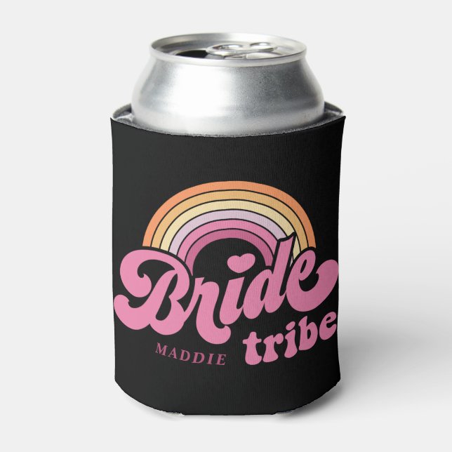 Rafraîchisseur Pour Canette Rainbow Bride Tribe Retro Personnalisé Can Cooler (Can devant)