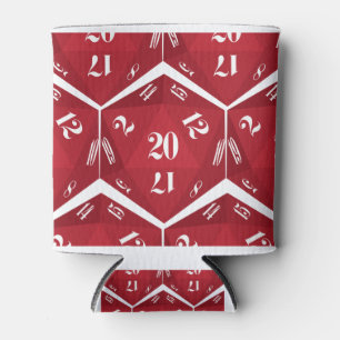 Rafraîchisseur Pour Canette Red-20-Sided-Dice-Pattern