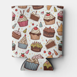 Rafraîchisseur Pour Canette Refroidisseur à motif de gâteau