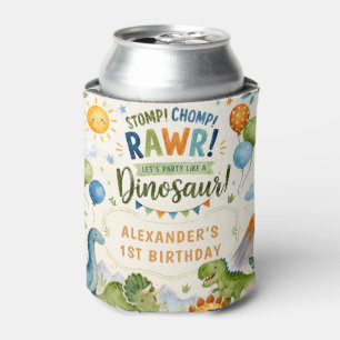 Rafraîchisseur Pour Canette Refroidisseur de boisson d'anniversaire de dinosau