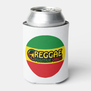 Rafraîchisseur Pour Canette Reggae Musique avec des vibes positives et drapeau