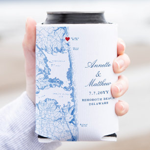 Rafraîchisseur Pour Canette Rehoboth Beach Delaware Wedding Favor Drink