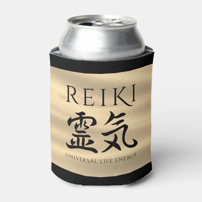 Rafraîchisseur Pour Canette Reiki 霊 気 Japonais Calligraphic Life Energy (Can devant)