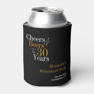 Rafraîchisseur Pour Canette Retraite fête 30 ans Cheers et bières