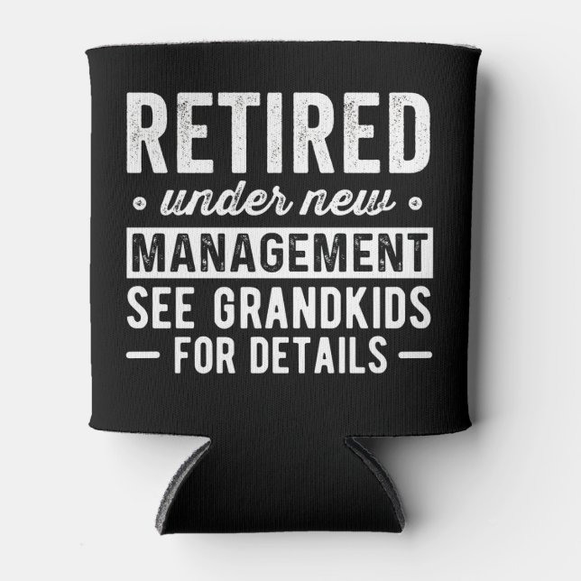 Rafraîchisseur Pour Canette Retraité sous la nouvelle direction voir Grandkids (Devant)