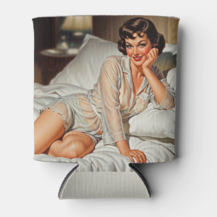 Rafraîchisseur Pour Canette Rétro Mignonne Femme '50 Pin-up