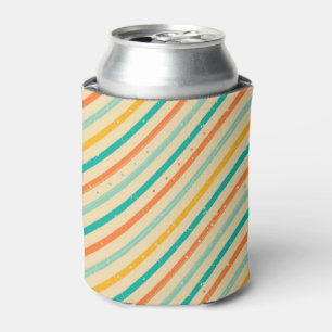 Rafraîchisseur Pour Canette Rétro motif rayé grunge