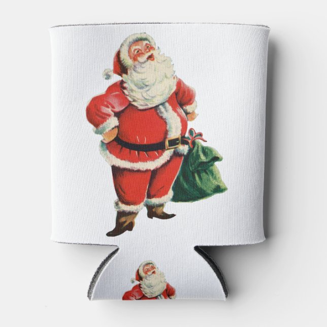 Rafraîchisseur Pour Canette Retro Père Noël (Devant)