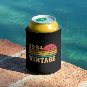 Rafraîchisseur Pour Canette Rétro Vintage Coucher de soleil Anniversaire 1964