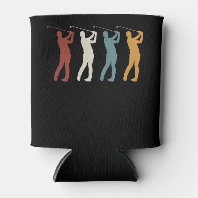 Rafraîchisseur Pour Canette Retro vintage Golfer (Devant)