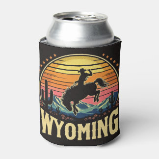 Rafraîchisseur Pour Canette Retro Wyoming Cowboy