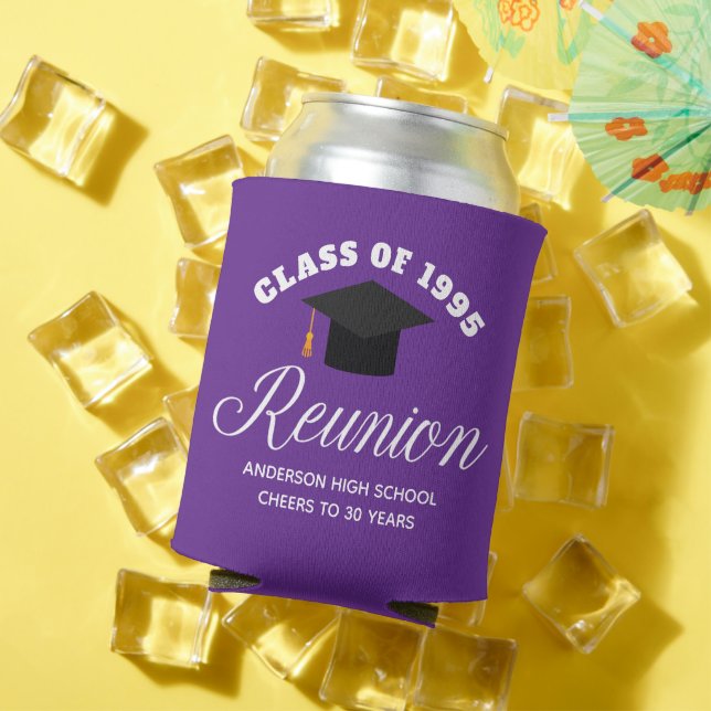 Rafraîchisseur Pour Canette Réunion du lycée violet fête personnalisée (Été in situ)