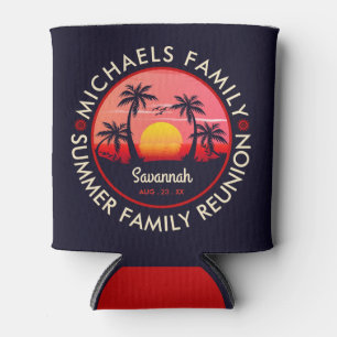 Rafraîchisseur Pour Canette Réunion en famille Summer Sunset Beach Palmier