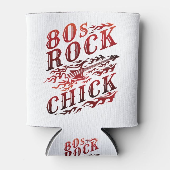 Rafraîchisseur Pour Canette Rock Chick Eighties 80s Music (Devant)