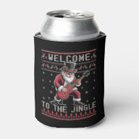 Rock n Roll Noël Rocker Santa Pull de Noël démodé