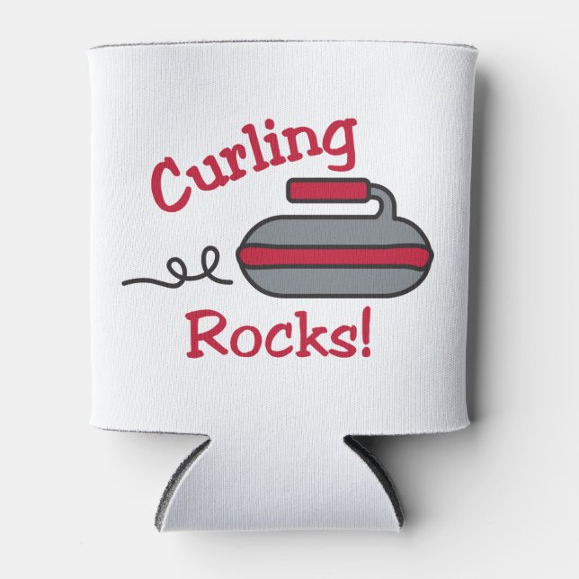 Rafraîchisseur Pour Canette Rocks de curling (Devant)