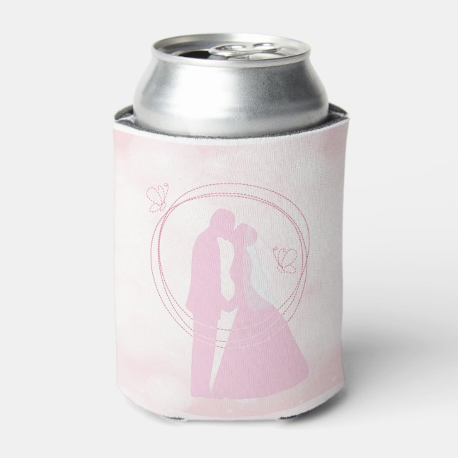 Rafraîchisseur Pour Canette Romantique Dreamtic Mariage rose Couple (Can devant)