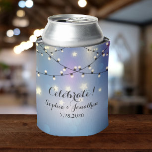 Rafraîchisseur Pour Canette Romantique Mariage extérieur Twinkle lumières à co