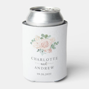 Rafraîchisseur Pour Canette Rose rose vierge Eucalyptus Mariage Faveur