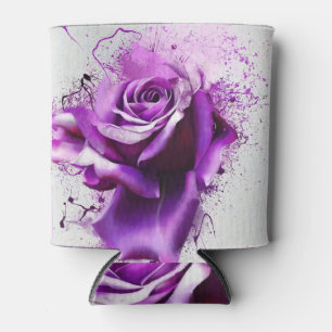 Rafraîchisseur Pour Canette Rose violet fermé, croquis, peinture spray.