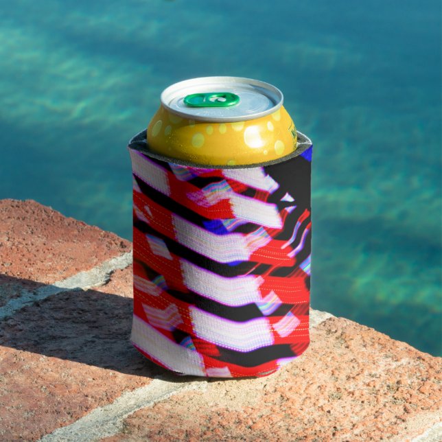Rafraîchisseur Pour Canette Rouge blanc et bleu (Piscine in situ)