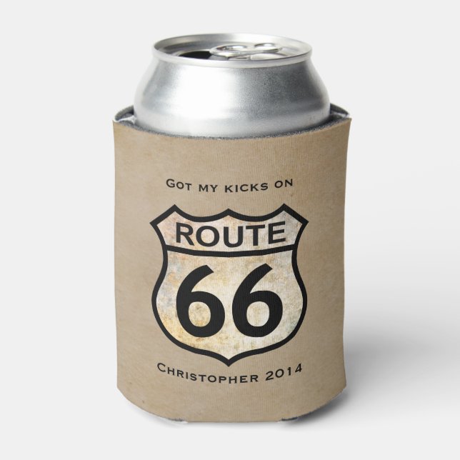 Rafraîchisseur Pour Canette Route 66 (personnalisable) (Can devant)
