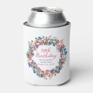 Rafraîchisseur Pour Canette Rustique Boho Berry Été 50e Anniversaire Custom