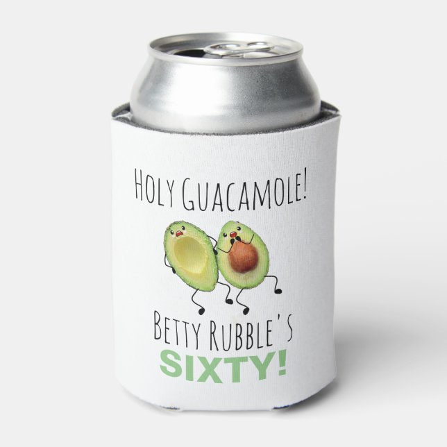 Rafraîchisseur Pour Canette Saint-Guacamole 60e anniversaire Personnalisé (Can devant)