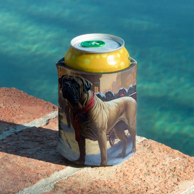 Rafraîchisseur Pour Canette Saison de Noël de Bullmastiff (Piscine in situ)