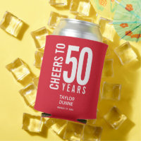 Salutations à 50 Anniversaire Rouge