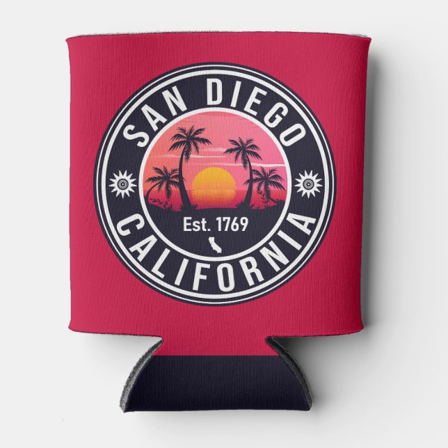 Rafraîchisseur Pour Canette San Diego California Sunset Vacances Souvenirs (Devant)