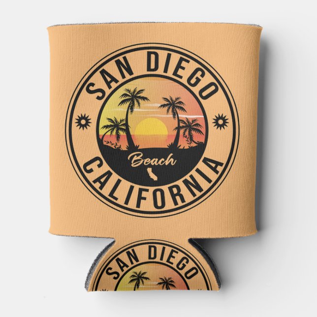 Rafraîchisseur Pour Canette San Diego California Sunset Vacances Souvenirs (Devant)