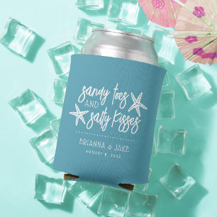 Rafraîchisseur Pour Canette Sandy Toes Salty Kisses Destination Mariage Favori