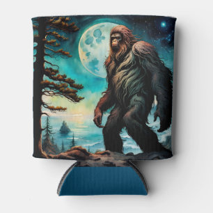 Rafraîchisseur Pour Canette Sasquatch debout sur la crête surplombant l'océan
