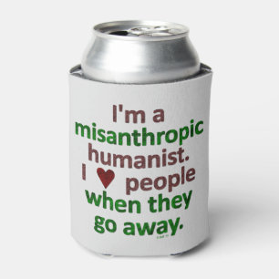 Rafraîchisseur Pour Canette Satire misanthrope de solitaire d'humaniste
