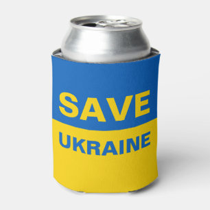 Rafraîchisseur Pour Canette Sauvez le drapeau ukrainien