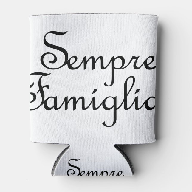 Rafraîchisseur Pour Canette Sempre Famiglia - Italien - Toujours Famille (Devant)