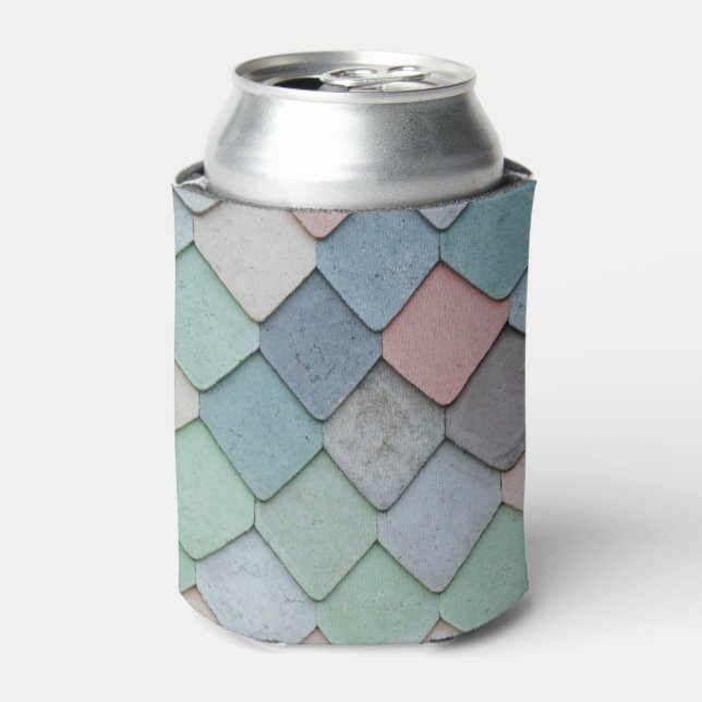 Rafraîchisseur Pour Canette Shabby Carrelage Chic Pastel (Can devant)