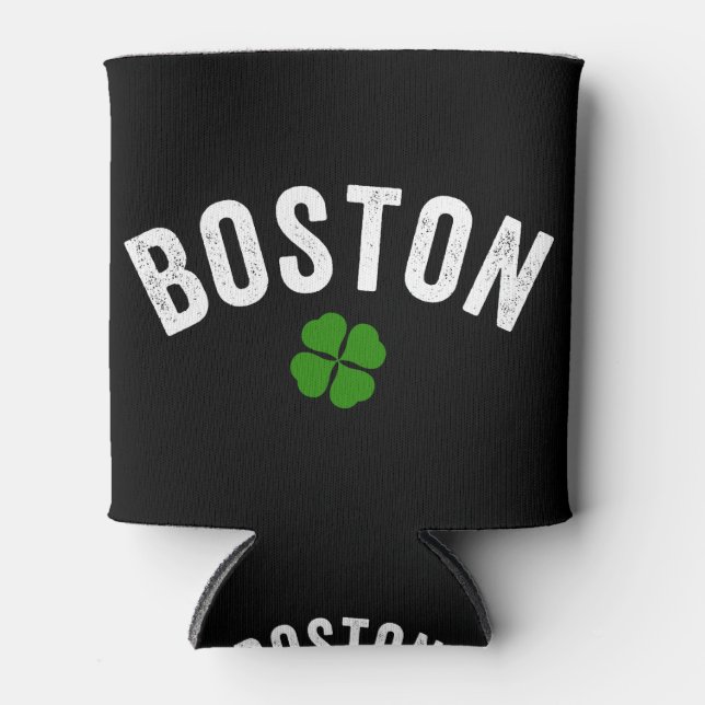 Rafraîchisseur Pour Canette Shamrock irlandais de Boston (Devant)